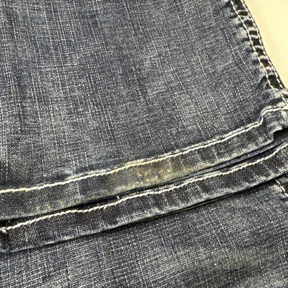 Women's Wrangler Rock 47 Blue Jeans Size 28 / 34" Inseam Colorful Pocket - Picture 11 of 11